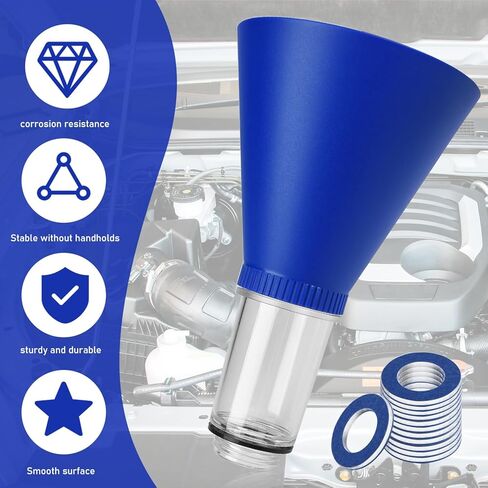 قمع زيت المحرك قفل قمع الزيت مع 12 حشية سدادة تصريف الزيت، مسامير أدوات مانعة للانسكاب للاستخدام في السيارات متوافقة مع تويوتا لكزس سكيون هايلاندر كورولا كامري RAV4 تاكوما in Kuwait