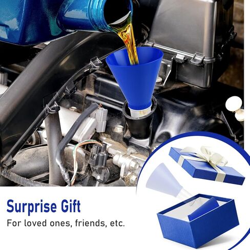 قمع زيت المحرك قفل قمع الزيت مع 12 حشية سدادة تصريف الزيت، مسامير أدوات مانعة للانسكاب للاستخدام في السيارات متوافقة مع تويوتا لكزس سكيون هايلاندر كورولا كامري RAV4 تاكوما in Kuwait