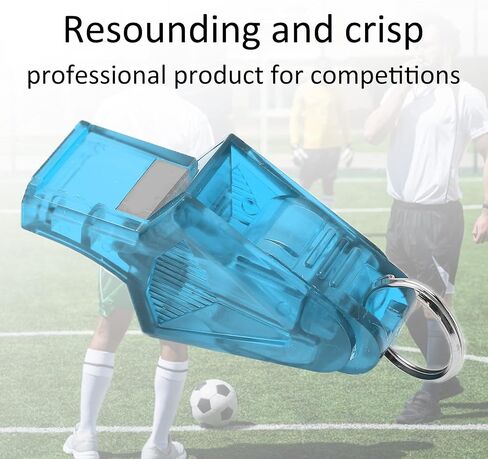 Coaches Referee Whistle with Lanyard, Portable Plastic Whistles for School Sports Soccer Football Basketball and Lifeguard Survival Emergency Dog Training(Sky Blue) in Saudi Arabia