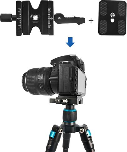 Pu50 Quick Release Plate Mount Adapter for Camera Tripod, Universal Quick Release Plate and Base with 1/4'' or 3/8'' Screw, Fit DSLR Camera Tripod Ball Head in Saudi Arabia