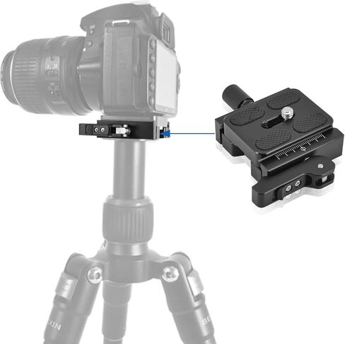 Pu50 Quick Release Plate Mount Adapter for Camera Tripod, Universal Quick Release Plate and Base with 1/4'' or 3/8'' Screw, Fit DSLR Camera Tripod Ball Head in Saudi Arabia