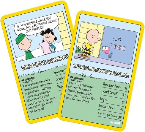 لعبة بطاقات Top Trumps Peanuts - ألعاب عائلية للأطفال والكبار - ألعاب تعليمية - ألعاب بطاقات للأطفال للاعبين وأكثر - ألعاب حرب الأطفال - حروب البطاقات - للأطفال بعمر 6 سنوات فما فوق in Saudi Arabia