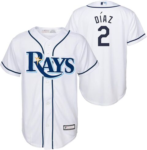 Yandy Diaz Tampa Bay Rays MLB Kids Youth 8-20 White Home Player Jersey in Saudi Arabia