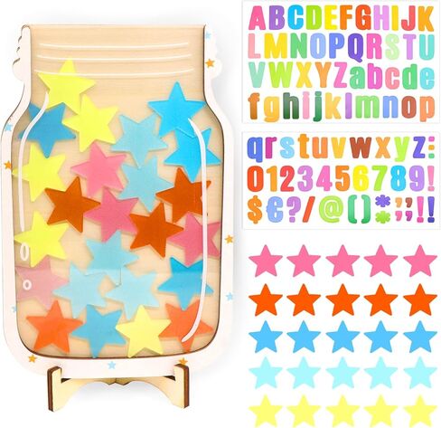 Star Reward Jar for Whiteboard Bulletin Board Decor Potty Training Reward Positive Behavior Chart for Kids Toddlers for Classroom Home Behavior Management Motivator Tool Supplies in Kuwait