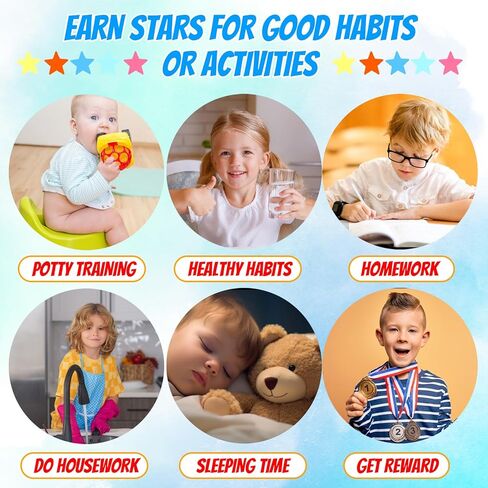 Star Reward Jar for Whiteboard Bulletin Board Decor Potty Training Reward Positive Behavior Chart for Kids Toddlers for Classroom Home Behavior Management Motivator Tool Supplies in Kuwait