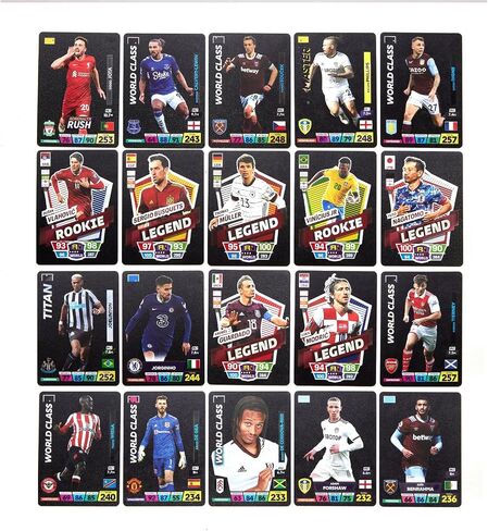 55 Black Soccer Trading Cards Star Cards Limited English Edition Soccer Cards Champions League Collection Cards Gifts for Kids Fans in Saudi Arabia