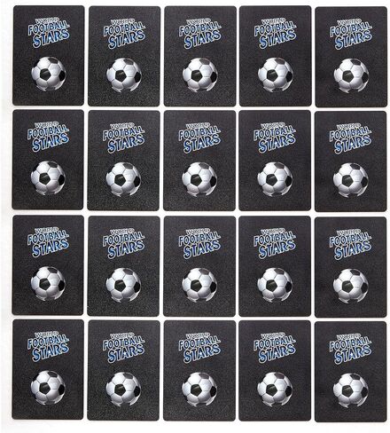 55 Black Soccer Trading Cards Star Cards Limited English Edition Soccer Cards Champions League Collection Cards Gifts for Kids Fans in Saudi Arabia