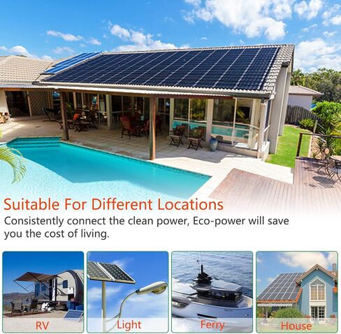 5FT Black + Red 10AWG(6mm²) Solar Panel Extension Cable Wire, Solar Adaptor Cable with Female and Male Connector - Set of 2 in Saudi Arabia