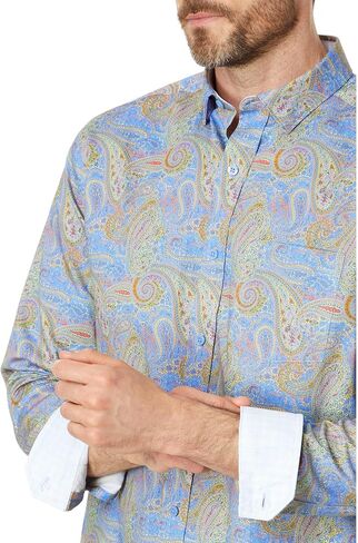 Johnston & Murphy Men's Printed Cotton Shirt in Saudi Arabia
