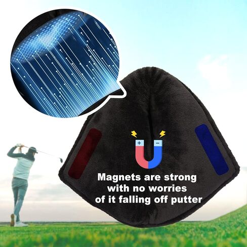 Big Teeth Golf Club Covers Set Shark Attack Golf Head Covers Driver Headcover, 460cc Golf Driver Head Covers,3 Wood Headcover, Hybrid Headcovers with Number Tag for All Brands Blue Color in Kuwait