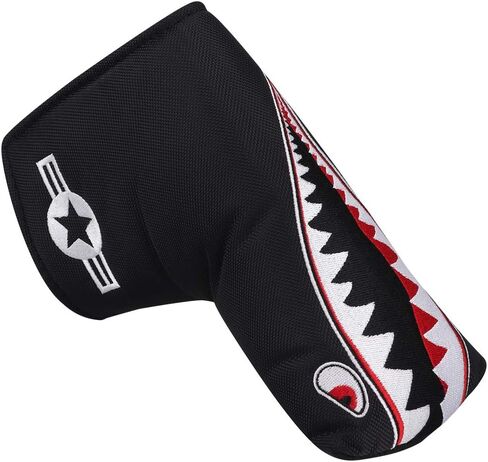 Big Teeth Golf Club Covers Set Shark Attack Golf Head Covers Driver Headcover, 460cc Golf Driver Head Covers,3 Wood Headcover, Hybrid Headcovers with Number Tag for All Brands Blue Color in Kuwait