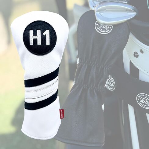 Cart Magnet Headcovers - Stylish & Protective Club Covers for Golf Clubs, with Rubber Cart Magnet for Secure Positioning and Quick Access, Magnetic Golf Accessories, Golf Cart Accessories in Saudi Arabia