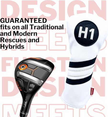Cart Magnet Headcovers - Stylish & Protective Club Covers for Golf Clubs, with Rubber Cart Magnet for Secure Positioning and Quick Access, Magnetic Golf Accessories, Golf Cart Accessories in Saudi Arabia
