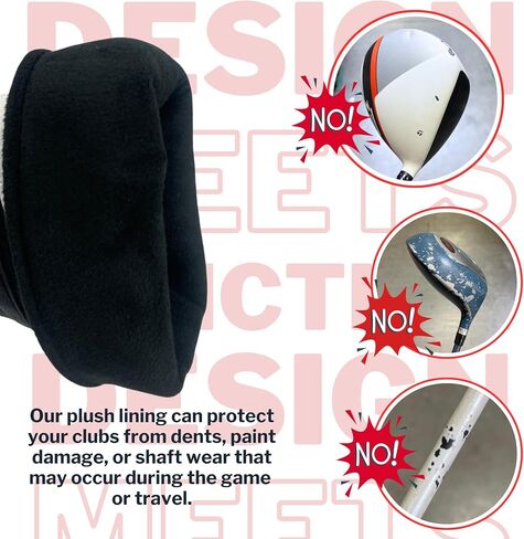 Cart Magnet Headcovers - Stylish & Protective Club Covers for Golf Clubs, with Rubber Cart Magnet for Secure Positioning and Quick Access, Magnetic Golf Accessories, Golf Cart Accessories in Saudi Arabia
