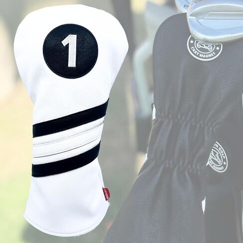 Cart Magnet Headcovers - Stylish & Protective Club Covers for Golf Clubs, with Rubber Cart Magnet for Secure Positioning and Quick Access, Magnetic Golf Accessories, Golf Cart Accessories in Saudi Arabia