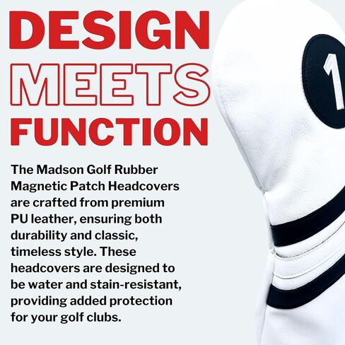 Cart Magnet Headcovers - Stylish & Protective Club Covers for Golf Clubs, with Rubber Cart Magnet for Secure Positioning and Quick Access, Magnetic Golf Accessories, Golf Cart Accessories in Saudi Arabia