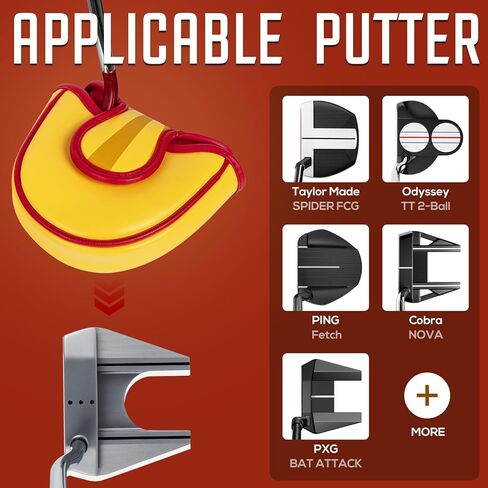 Golf Club Head Cover Golf Head Cover Driver Headcover Fairway Wood Headcover Hybrid Club Head Cover Rooster… in Saudi Arabia