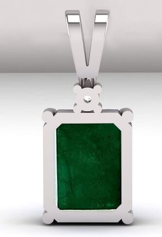 Original Emerald Panna Pendant jwelery Gift for Any Love her 925 Sterling Pure Silver with stemp (8.25 Carat) Lab Approved Gemstone in Saudi Arabia