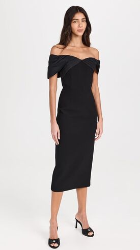 Women's Juliana Off Shoulder Midi Dress in Saudi Arabia
