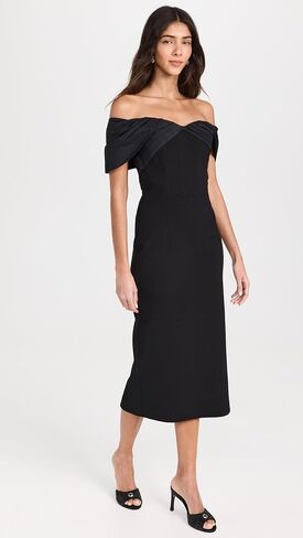 Women's Juliana Off Shoulder Midi Dress in Saudi Arabia