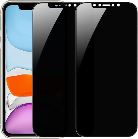 2 Pack 360 Degree Privacy Tempered Glass for iPhone 17 Pro Max Anti-Spy 4 Directions Screen Protector Film 6.9 inch in Kuwait
