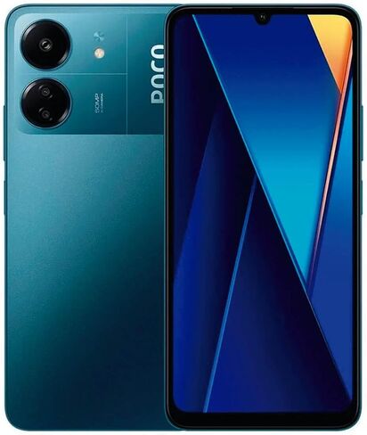 Poco C65 4G LTE GSM (128 جيجابايت + 6 جيجابايت) كاميرا ثلاثية 50 ميجابكسل 6.74 بوصة ثماني النواة (Tmobile Mint Tello Global) عالمي مفتوح + (مع شاحن سيارة سريع 33 وات) (ذاكرة ROM عالمية زرقاء) in Kuwait