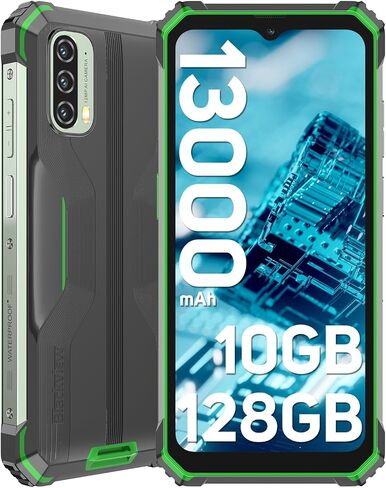 Blackview BV7100 Rugged Smartphone Unlocked,13000mAh Battery,33W Fast Charge,10GB+128GB/1TB Expand,6.58" FHD+,Android 12,IP69K Waterproof Cell Phone,NFC,OTG,Glove Mode,Face/Fingerprint Unlocked Phones in Saudi Arabia