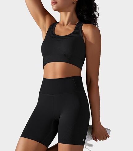 Orolay Women's Seamless Sports Bra Wirefree Racerback Yoga Bra Workout Gym Activewear with Removable Pads in Saudi Arabia