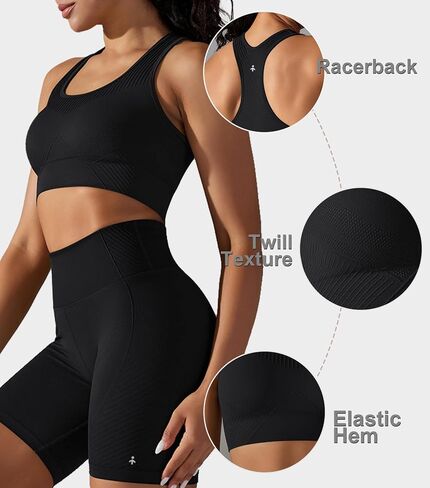 Orolay Women's Seamless Sports Bra Wirefree Racerback Yoga Bra Workout Gym Activewear with Removable Pads in Saudi Arabia