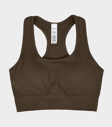 حمالة صدر رياضية للنساء من Orolay بدون خياطة حمالة صدر لليوجا بدون سلك وظهر متسابق للتمرين في صالة الألعاب الرياضية مع وسادات قابلة للإزالة in Kuwait