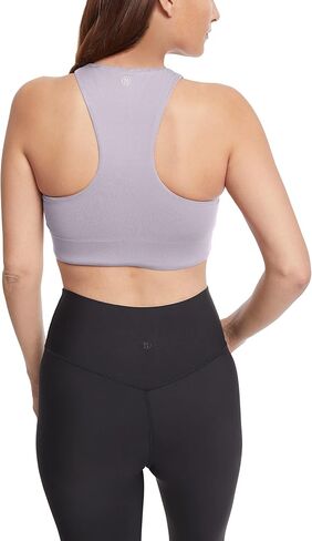 Sage Collective Women's Moisture Wicking Racerback Wirefree Stretch Front Zipper Padded Athletic Yoga Sports Bra in Saudi Arabia