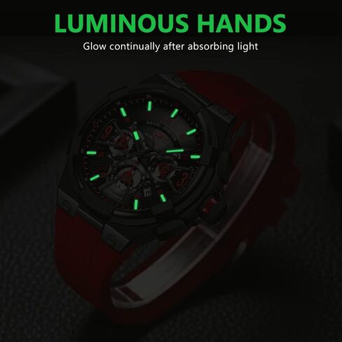 Mini Focus Mens Watches Military Sports Watch (Chronograph/Waterproof/Luminous/Calendar) Silicon Band Quartz Watch for Men in Saudi Arabia