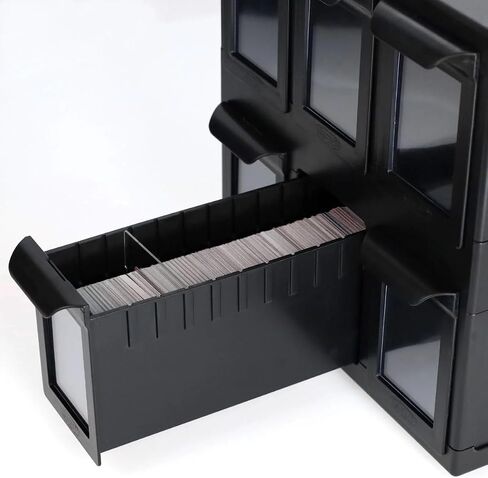 BCW Clear Card Partitions - 12 Pack | Compatible with Card Bins & 6 Drawer Catalog | Trading Card Storage & Organization | Durable Divider System for Card Protection | Card Bin Partitions Dividers in Saudi Arabia