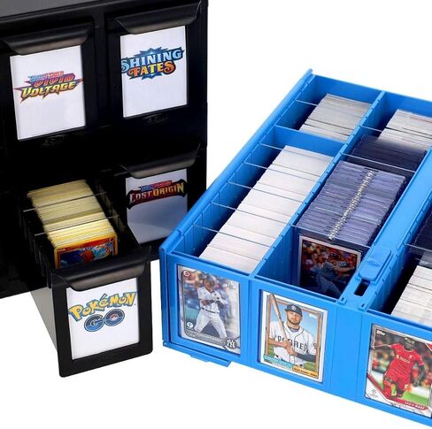 BCW Clear Card Partitions - 12 Pack | Compatible with Card Bins & 6 Drawer Catalog | Trading Card Storage & Organization | Durable Divider System for Card Protection | Card Bin Partitions Dividers in Saudi Arabia