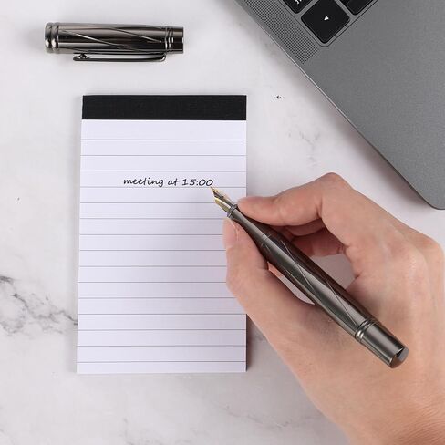 6 PCS Note Pads Refills 3 x 5 Inches Memo, Small Notepads for Business Office Legal Pads with Hard Backboard, Mini Notebook Writting Pads with 30 Sheets Each Pad College Ruled White Lined Pads in Kuwait