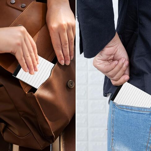 6 PCS Note Pads Refills 3 x 5 Inches Memo, Small Notepads for Business Office Legal Pads with Hard Backboard, Mini Notebook Writting Pads with 30 Sheets Each Pad College Ruled White Lined Pads in Kuwait