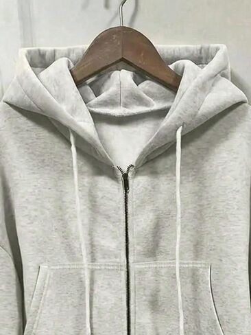 Women's Zip Up Hoodie Long Sleeve Drawstring Hooded Sweatshirt Trendy Zipped Hoodies with Pocket in Saudi Arabia