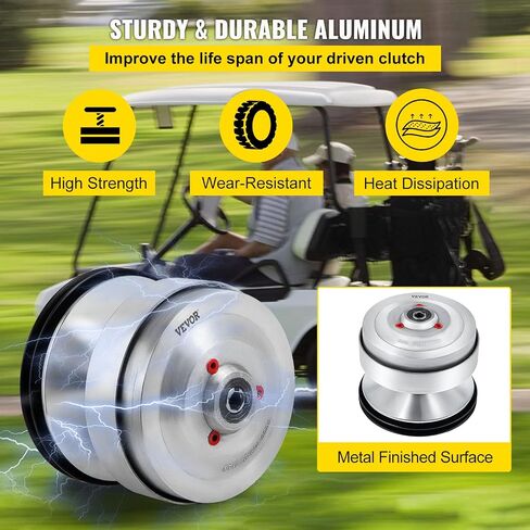 VEVOR Club Car Gas Golf Cart Primary Drive Clutch, DS & Precedent Front Clutch, Dry Centrifugal Clutch, Compatible with U5000 RPM 5700 Nivel Metal CP0020 5700(1997-2015) in Saudi Arabia