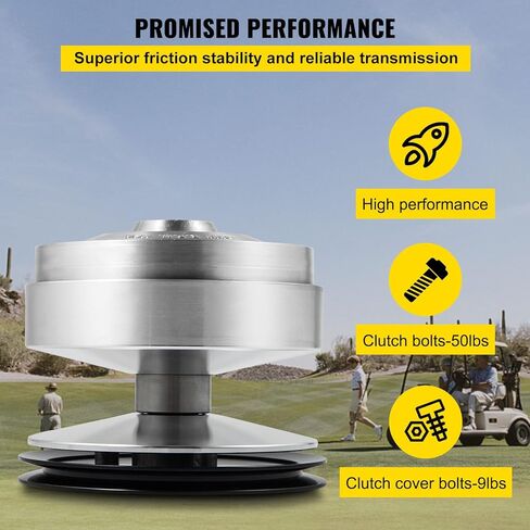 VEVOR Club Car Gas Golf Cart Primary Drive Clutch, DS & Precedent Front Clutch, Dry Centrifugal Clutch, Compatible with U5000 RPM 5700 Nivel Metal CP0020 5700(1997-2015) in Saudi Arabia