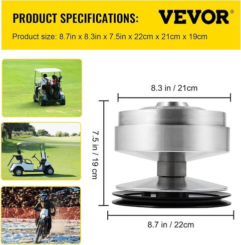 VEVOR Club Car Gas Golf Cart Primary Drive Clutch, DS & Precedent Front Clutch, Dry Centrifugal Clutch, Compatible with U5000 RPM 5700 Nivel Metal CP0020 5700(1997-2015) in Saudi Arabia