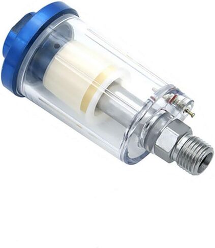 Water Oil Separator, 1/4 Inch NPT Airbrush Filter Moisture Separator for Spray Gun Air Line Compressor Tools Accessories (1) in Saudi Arabia