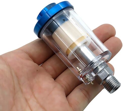 Water Oil Separator, 1/4 Inch NPT Airbrush Filter Moisture Separator for Spray Gun Air Line Compressor Tools Accessories (1) in Saudi Arabia