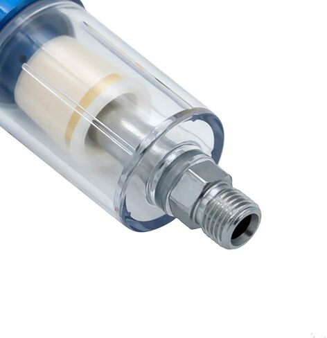 Water Oil Separator, 1/4 Inch NPT Airbrush Filter Moisture Separator for Spray Gun Air Line Compressor Tools Accessories (1) in Saudi Arabia