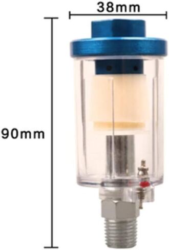 Water Oil Separator, 1/4 Inch NPT Airbrush Filter Moisture Separator for Spray Gun Air Line Compressor Tools Accessories (1) in Saudi Arabia