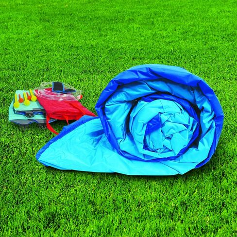 حديقة بانزاي المائية القابلة للنفخ - حمام سباحة ضخم للأطفال (طوله 14 بوصة وارتفاعه 8 بوصات) مع موجة رش مدمجة وحلقة - بحيرة مائية شديدة التحمل في الهواء الطلق - متضمنة منفاخ - يتم نفخها في دقائق in Kuwait