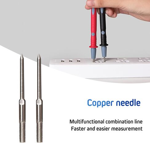 12Pcs Multimeter Test Leads Set CAT III 1000V 20A with Alligator Clips/Needle Probe and Replaceable Precision Probes, Professional Kit General Use for Digital Electrical Testing in Saudi Arabia