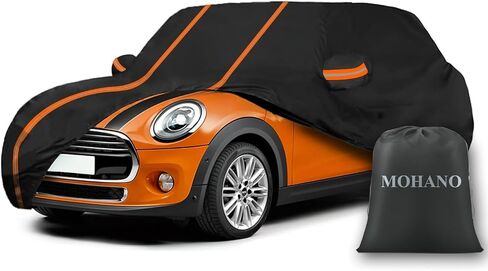 غطاء سيارة مناسب لـ 2002-2024 Mini Cooper/Cooper S/Hardtop/Convertible 2-Door، 6 طبقات غطاء سيارة كامل مع أشرطة، حقيبة تخزين، مقاوم لجميع الأحوال الجوية والغبار والمطر والحماية من الأشعة فوق البنفسجية للسيارات in Kuwait