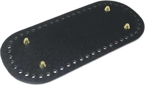 RLECS Spricot PU Leather Bag Bottom Base Pad Crochet Bag Bottom Crochet Base Crochet Basket Wood Base Blank Wooden Basket Bottom Shaper for DIY Basket Weaving Crochet Supply Shoulder Bag Purse Making in Saudi Arabia