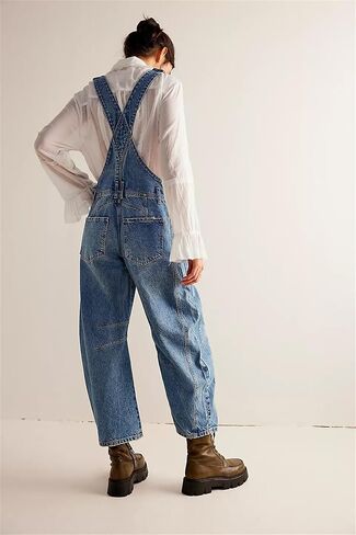 Kedera Womens Overalls Denim Loose Fit Wide Leg Adjustable Baggy Jeans Jumpsuit Y2K Comfy in Saudi Arabia