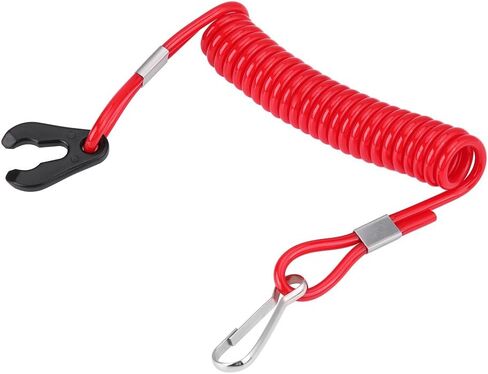 Keenso Universal Kill Switch - محرك خارجي للدراجات النارية، مفتاح إيقاف القتل، مفتاح جزازات العشب، مفتاح قتل الطوارئ مع سلك حبل الحبل in Kuwait